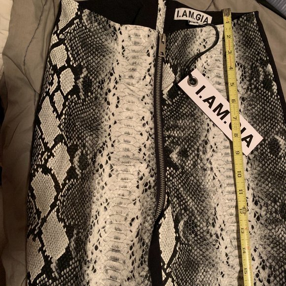 I.AM.GIA Faux Snakeskin & Leather Straight Leg 'Hendrix'' Pants - Picture 10 of 13